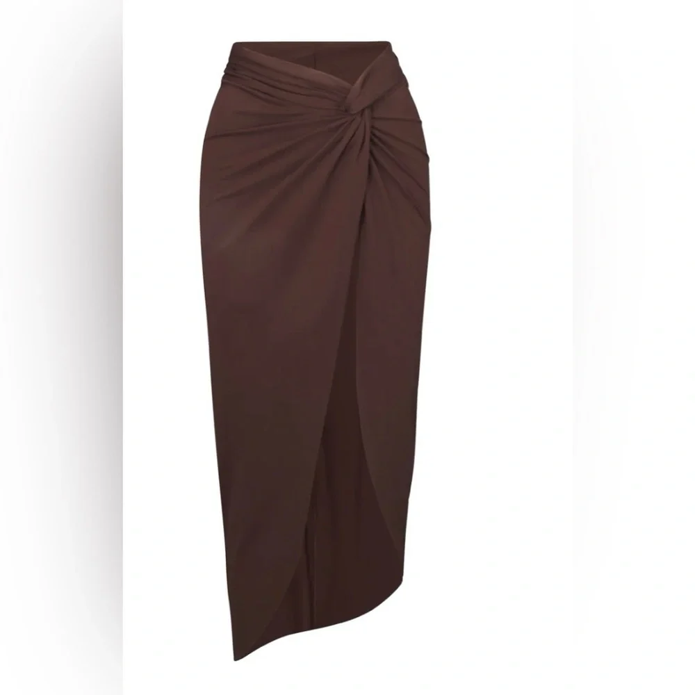NWT Skims Swim Cover Up Sarong Skirt Cocoa Size S